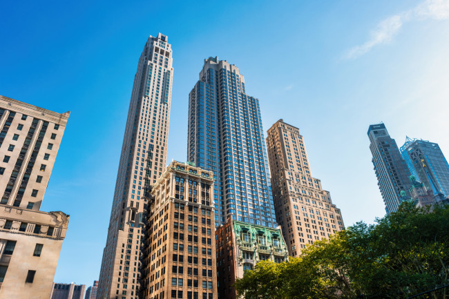 Lower Manhattan skyline