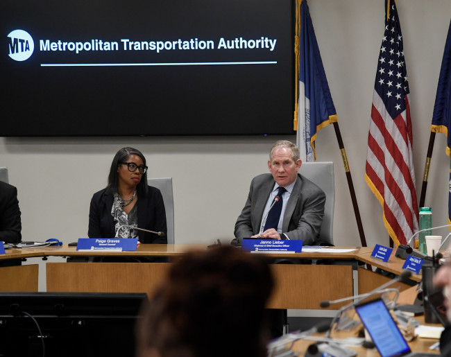 Janno Lieber, MTA CEO, and Paige Graves, MTA General Counsel