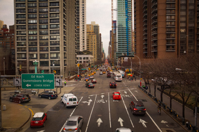 Second Ave and 60th Street in Manhattan