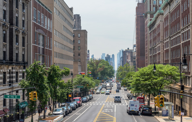 View of Morningside Heights, NYC