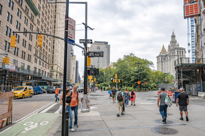 Street life in Manhattan, New York City 