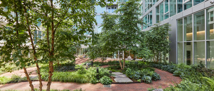 The roof garden at Via 57 West.