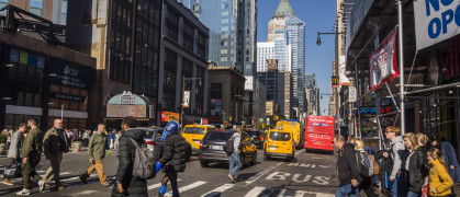 Midtown Manhattan crosswalk