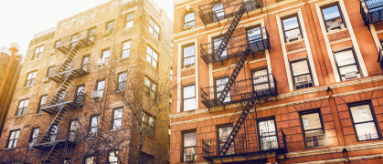 Apartment buildings in New York City