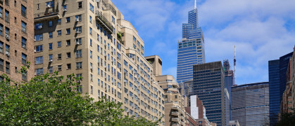 Apartment buildings on Park Avenue in Manhattan